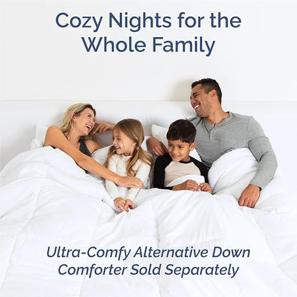 Full 6 Piece Sheet Set - Cooling, Comfy & Breathable - Hotel Luxury Bedding, Includes Fitted Sheet for Women, Men, Kids and Teens - 1 Flat, 1 Fitted Sheet, 4 Pillowcases with Deep Pockets - Spa Blue