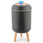 Pukomc Smart Sensor Wastebasket, Convenient and Hygienic Easy to Use, Technology Sensor Waterproof Wastebasket Plastic Trash can for Kitchen, Bathroom, Bedroom, Living Room, Office and Outdoor Black