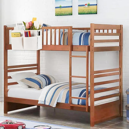 Retyion Bedside Hanging Storage Basket Headboards Bunk Beds Dorm Rooms Organizer Caddy for Storage (2Pack White)