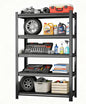 Garage Shelves,14-48''W Heavy-Duty Storage Shelves, Double-Layer Uprights, Thickened Shelves, Waterproof &Rustproof, Suitable for Indoor & Outdoor Use. (Black, 36''W*14''D*78''H, 5-Tier)