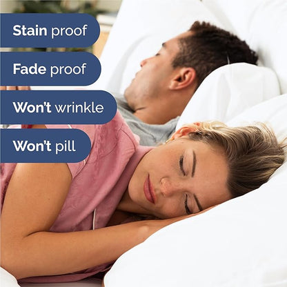 King 6 Piece Sheet Set - Cooling, Comfy & Breathable - Hotel Luxury Bedding, Includes Fitted Sheet for Women, Men, Kids and Teens - 1 Flat, 1 Fitted Sheet, 4 Pillowcases with Deep Pockets - White