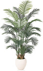 Artificial Palm Plant - 6FT Tall Faux Tree with Realistic Look & UV Protection - Large Indoor Outdoor Fake Floor Plant for Home Office Decor