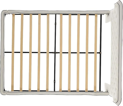 Christopher Knight Home Salus Linen Upholstered Queen Size Bed Frame with Headboard, Modern Queen Bed Frame and Headboard, Wooden Slats Support, Easy Assembly, No Box Spring Needed, Beige