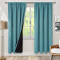 BGment Blackout Curtains 84 Inch Length 2 Panels Set for Bedroom, 100% Room Darkening Thermal Insulated Dark Curtains for Living Room Soundproof Window Curtains, 52 Inch Wide, Sea Teal