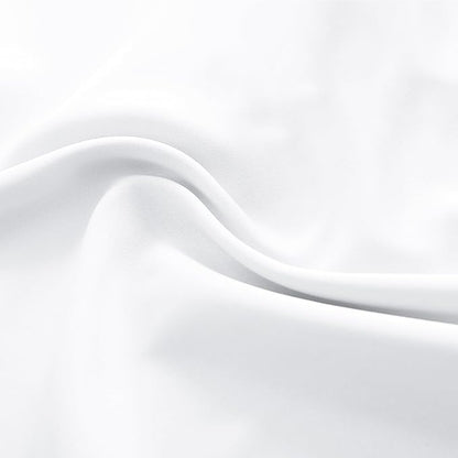 Light Filter Low Shading Effect Curtains Set for Windows,96 Inch Length Room Darkenging Energy Efficient Privacy Assured Window Treatment Curtains(Pure White,Pack of 2,52 inches W x 96 inches L)