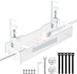 Under Desk Cable Management Tray, No Drill Mesh Desk Cable Tray, Wire Management Tray Cable Management Rack, Wire Organizer and Cable Management Box (White)