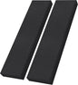 UMIACOUSTICS 2 PCS Fiberglass Acoustic Panels, 48x12x2 Inches Sound Absorbing Panels,Sound Proof Panels for Studios, Office, Home Theater. (Black)