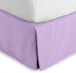 Bare Home Queen Bed Skirt - 15-Inch Tailored Drop Easy Fit - Bed Skirt for Beds - Center & Corner Pleats (Queen, Lavender)