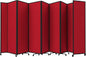 Versare Room Divider 360 Portable Wall Partition | Folding Panels | Large Freestanding Divider | Locking Wheels | Temporary Room Separator