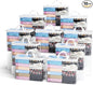 10PACK Clear Zippered Storage Bags for Clothes, 22L Closet Organizers Bag, and Blanket Storage Bags for Bedding, Linen, Blankets, Comforters, Clothing & Toys (White)