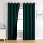 ChrisDowa 100% Blackout Curtains 120 inch Long for Bedroom with Black Liner, 2 Thick Layers Total Blackout Thermal Insulated Grommet Long Window Curtains 2 Panels Set (Forest Green, 52 x 120 Inch)