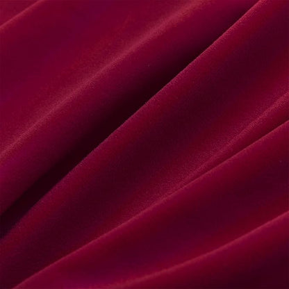 Joydeco Customized Curtains, 100% Blackout Curtains for Bedroom and Living Room, Heavy Duty Luxury Thermal Insulated Red Velvet Curtains Rod Pocket & Back Tab 1 Panel, Custom Size