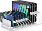 iPad Charging Station, Unitek 96W 10-Port USB Charging Dock Hub with Quick Charge 3.0, Charging Stand Compatible Multiple Device, Charging 8 iPads Simultaneously - [Upgraded Divider]