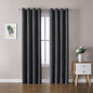 ChrisDowa Blackout Curtains 90 Inches Long 2 Panels Set for Living Room, Grommet Thermal Insulated Room Darkening Curtains for Bedroom (Dark Grey, 52 x 90 Inch)