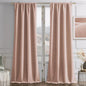 Joydeco Candy Pink Velvet Curtains 90 Inches 2 Panels, Luxury Thermal Insulated Soft Pink Curtains for Bedroom & Living Room, Room Darkening Velvet Drapes, Rod Pocket (52W x 90L)