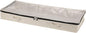 Household Essentials Cedarline Under Bed Storage Bag, Heavy-Duty Cotton Canvas, Textured PEVA Top with Durable 3-Sided Zipper, Front Handles, Foldable, Space-Saving, Natural