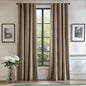 Lazzzy Velvet Blackout Curtains Thermal Insulated Room Window Drapes Super Soft Luxury Curtains for Living Room Bedroom Rod Pocket 2 Panels, Light Taupe, 52" W x 84" L