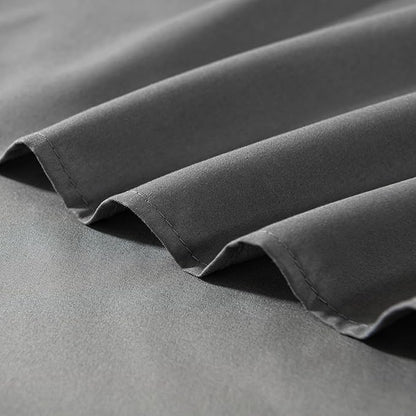 Grey Bed Skirt Queen Size Ruffled Bed Skirt with Split Corners, Queen Bed Skirt 18 Inch Drop, TSUTOMI Queen Size Bed Skirt Grey for Ruffled Bed Skirt with Split Corners, Bed Skirt Queen Size