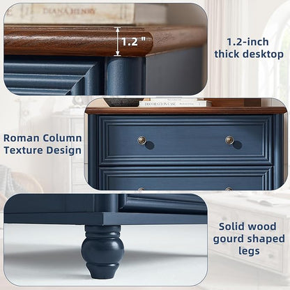 5 Drawers Chest of Drawers Dresser for Bedroom, Wood 45" Tall Dresser Storage Dressers Organizer, Farmhouse Rustic Closet for Living Room, Hallway Entryway