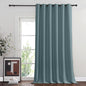 NICETOWN 108 inch Sliding Door Curtains for Bedroom, Grommet Thermal Insulated Blackout Window Treatment Sound Reducing Drape for Living Room, Greyish Blue, 1 Panel, W80 x L108