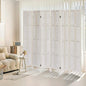 6 Panel Room Divider, 5.6Ft Wood Room Dividers and Folding Privacy Screens, Room Divider Wall Freestanding Room Partitions, Room Dividers Screen for Home Office Bedroom, White