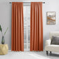 DONREN Backdrop 5FT x 8FT Curtains for Parties - Home Decoration Thermal Insulated Rod Pocket Blackout Draperies/Drapes for Bedroom (2 Panels, 60 inches x 96 inches, Burnt Orange)