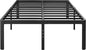 Hunlostten 18in Full Size Bed Frame No Box Spring Needed, Heavy Duty Metal Platform Bed Frame Full with Round Corners, Easy Assembly, Noise Free, Black