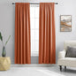 DONREN Long Blackout Curtains for Bedroom,Length Thermal Insulated Energy Saving Curtain for Large Window Door (Burnt Orange 52" x 96", 2 Panels)
