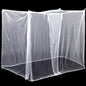 4 Corners Mosquito Net for Mosquiteros para Camas Bed Canopies Netting Bed Drapes Rectangular Mosquito Mesh for Camping Home Outdoor Travel(White,L75 X W47 X H59 Inch,1 Opening)