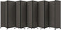 Versare Room Divider 360 Portable Wall Partition | Folding Panels | Large Freestanding Divider | Locking Wheels | Temporary Room Separator