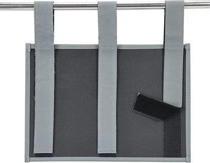 Zafit Hanging Bedside Caddy, Bedside Storage Organizer for Magazine, Phone, Remote control (Classic 4 Pockets-Grey)