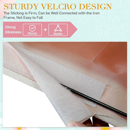 Ozzptuu Bedside Storage Caddy/Bedside Hanging Storage Bag for Headboards Bunk Beds Dorm Rooms Book Phone Magazine Holder (Light Pink)