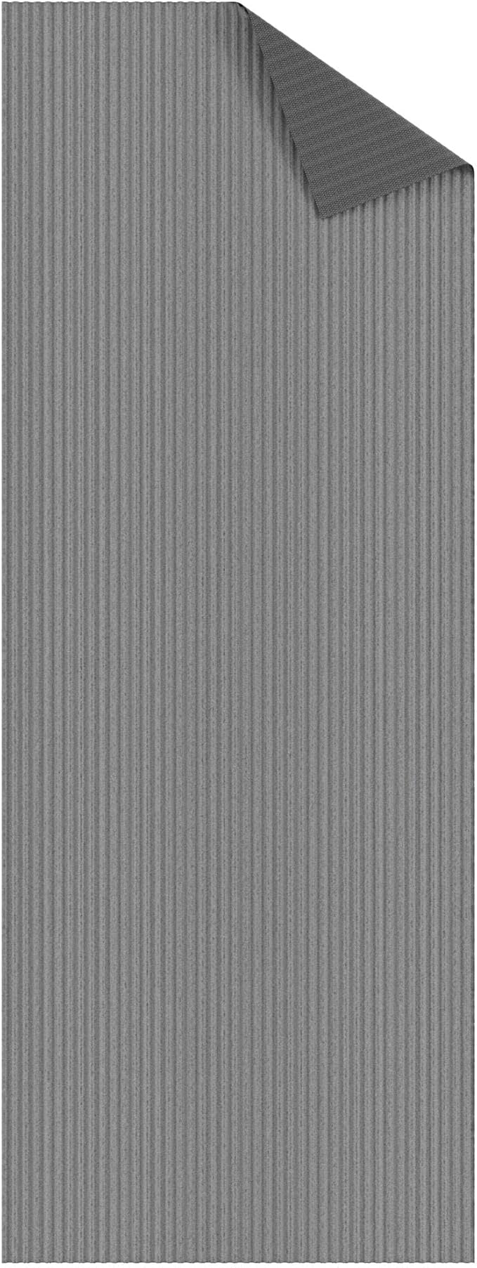 Ottomanson 3'11" x 38' Hallway Runner with Scraper Pile - Extra Durable Non-Slip Rug Mat for Indoor & Outdoor Use - Ideal for Kitchen, Entryway & Garage - High-Traffic Carpet, Gray