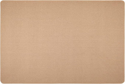House, Home and More Skid-Resistant Carpet Indoor Area Rug Floor Mat - Pebble Beige - 6 Ft X 9 Ft - Non Slip Rubber Backing, Stain Resistant, Dog Friendly, Living Room Bedroom Kitchen Entryway