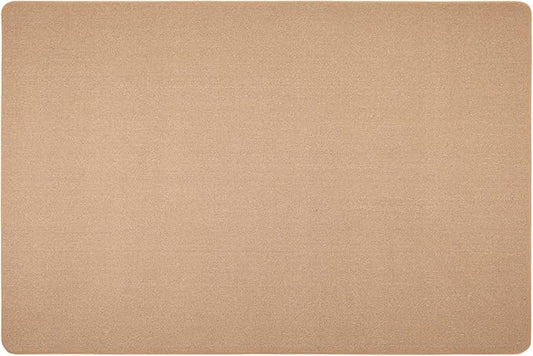 House, Home and More Skid-Resistant Carpet Indoor Area Rug Floor Mat - Pebble Beige - 6 Ft X 9 Ft - Non Slip Rubber Backing, Stain Resistant, Dog Friendly, Living Room Bedroom Kitchen Entryway