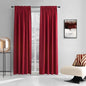DONREN Backdrop 5FT x 8FT Curtains for Parties-Home Decoration Thermal Insulated Rod Pocket Blackout Draperies/Drapes for Bedroom (2 Panels, 60 inches x 96 inches, Red)