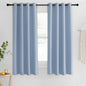 NICETOWN Blackout Short Curtain 63 inches Long for Windows, Thermal Insulated Curtain Grommet Room Darkening Window Treatment for Bedroom/Living Room, 1 Panel, W46 x L63, Vintage Blue
