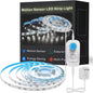Motion Sensor Led Light Strip - Under Cabinet Lighting with Power Adapter, 6 Adjustable Brightness and Timing, Light Strips for Kitchen Cabinets, Stair, Showcase, Bedroom, 16.4ft 6000K ColdWhite