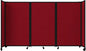 Versare Room Divider 360 Portable Wall Partition | Folding Panels | Large Freestanding Divider | Locking Wheels | Temporary Room Separator