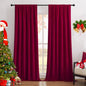 Joydeco Red 100% Blackout Curtains 84 Inch 2 Panels, Luxury Thermal Red Velvet Curtains for Bedroom Living Room, Soundproof Blackout Window Drapes, Rod Pocket & Back Tab (52W x 84L)