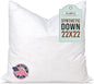 Pillowflex Synthetic Down Pillow Insert - 22x22 Down Alternative, Ultra Soft Large Square Throw Pillow, Couch Sham, Bed Sleeping - 1 Decorative Accent Form