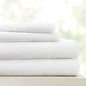 Linen Market Double-Brushed Patterned Microfiber California King Sheet Set 4 Piece – OEKO-TEX Certified Ultra Soft & Wrinkle-Free - 16" Deep Pocket Sheets Easy Care Cal-King Size - Stippled Light Gray