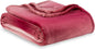 Berkshire Blanket-Classic Heavyweight Soft Printed VelvetLoft® Plush Warm Blanket, Twin Size Soft Fuzzy Blanket for Couch Sofa Bed, Ombre Burgundy, 60in x 90in