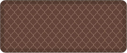 GelPro Anti-Fatigue Designer Comfort Kitchen Floor Mat, 20x48, Trellis Walnut Stain Resistant Surface with 3/4” Thick Ergo-Foam Core for Health and Wellness