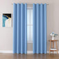 ChrisDowa Room Darkening Curtains 108 Inches Long 2 Panels Set for Living Room, Grommet Thermal Insulated Blackout Curtains for Bedroom (Sky Blue, 52 x 108 Inch)