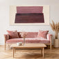 YETHEN WAL Burgundy Abstract Wall Decor Large Hand-Painted Textured Canvas Art Minimalist Painting for Living Room Bedroom Office 24x48 Inch