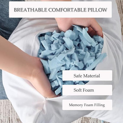 Full Body Pillow 20x54 Inch,Memory Foam Pregnancy Pillow for Side Sleepers,Orthopedic Back Support Maternity Pillow for Women (with Removable Cover)-Taupe Chocolate