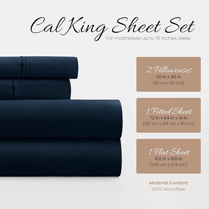 Linen Market 4 Piece Bed Sheet Set