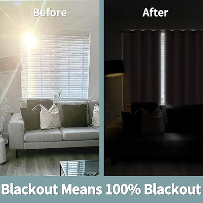 BGment Baby Pink 100% Blackout Curtains for Nursery Bedroom 63 Inch Length 2 Panels, Thermal Insulated Full Light Blocking Grommet Noise Cancelling Window Curtains for Girls Room, 60 Inch Wide Each