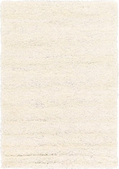 Unique Loom Solid Shag Collection Area Rug (4' 1" x 6' 1" Rectangle, Snow White)